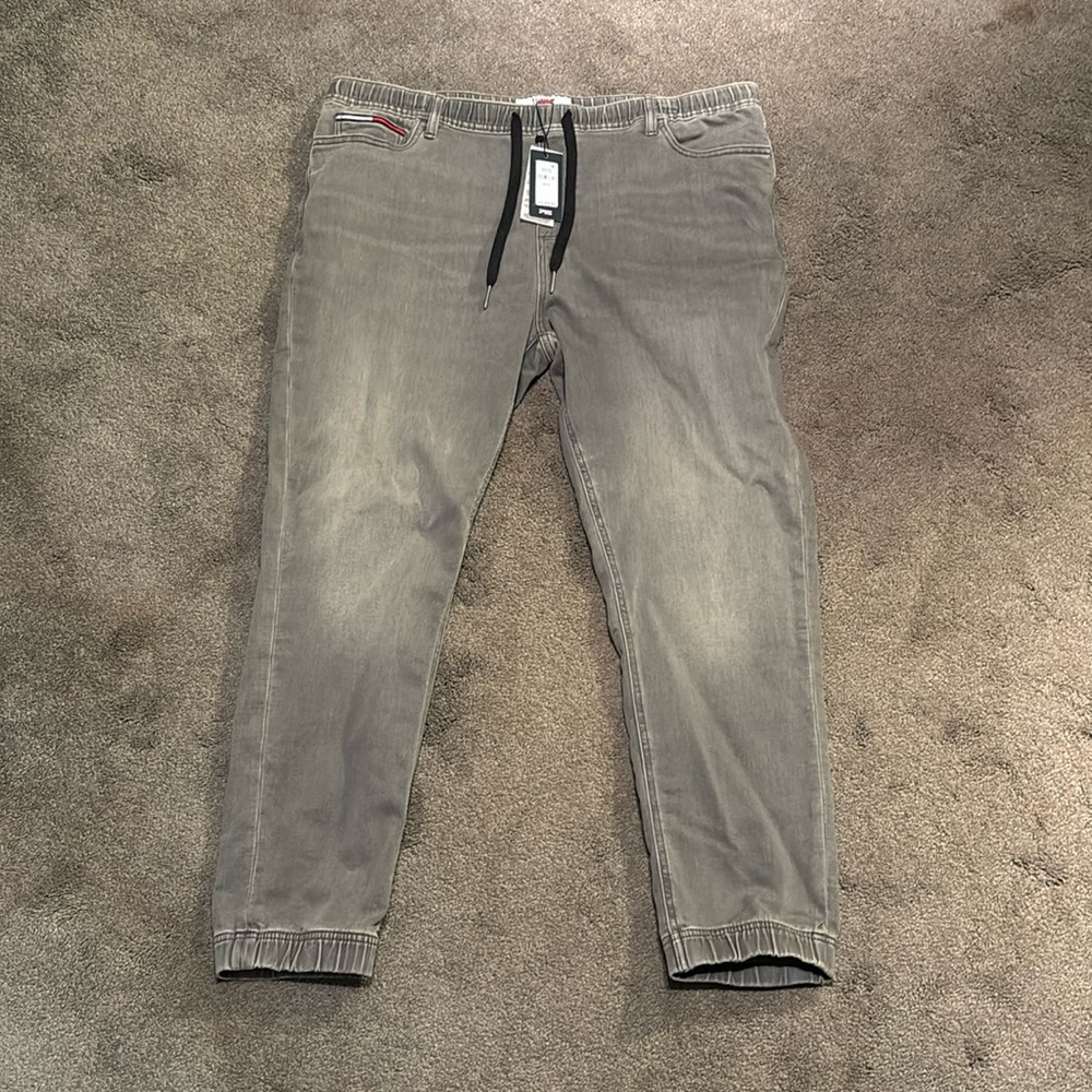 XXL tommy hilfiger grey jean joggers